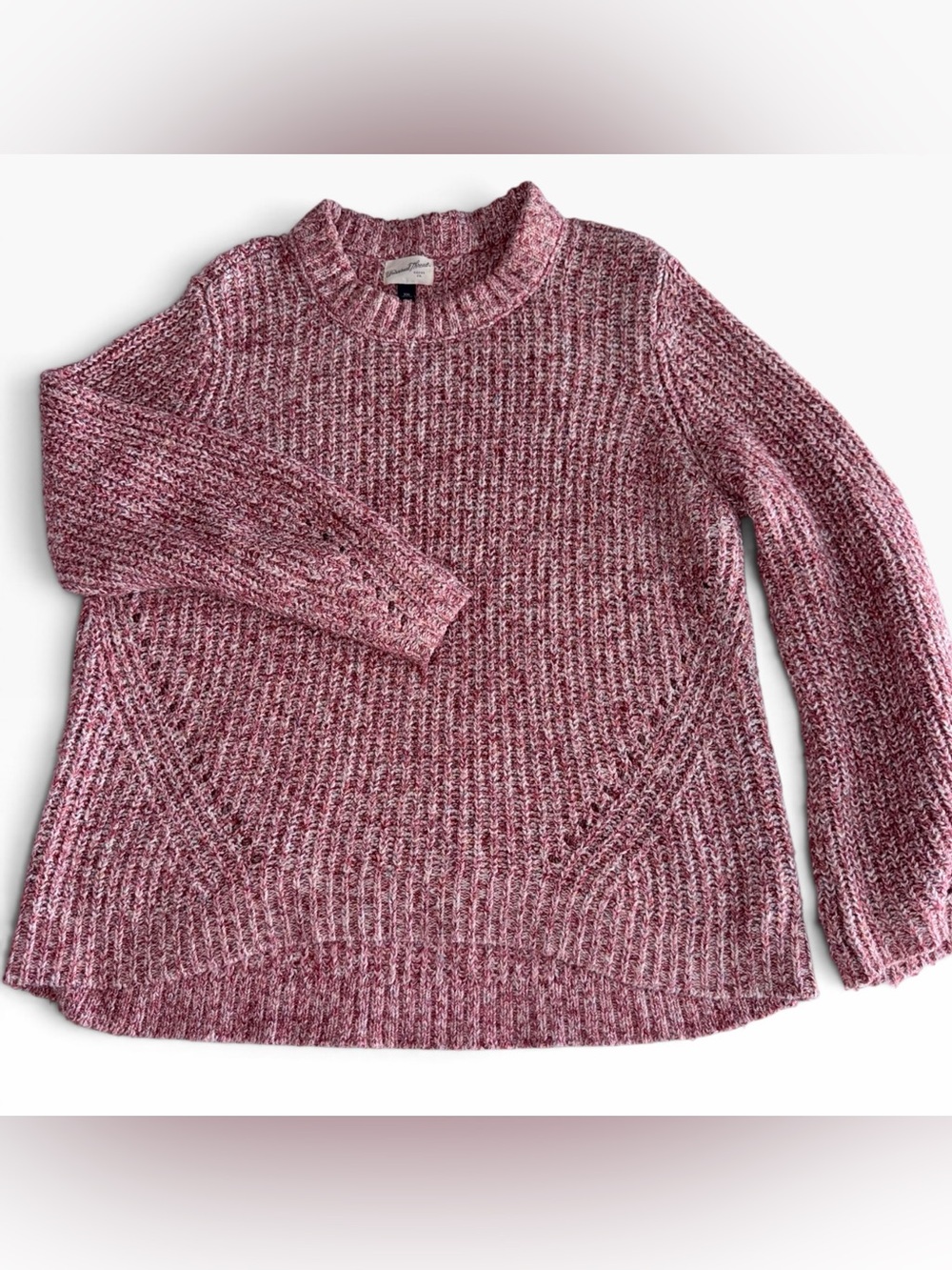 Universal Thread Pink Marled Crewneck Sweater